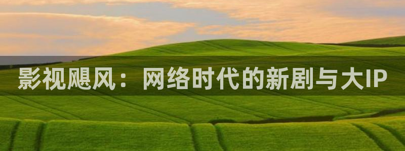 人人视频在线：影视飓风：网络时代的新剧与大IP